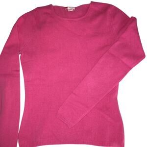 EUC Haden PINK EUC fitted cashmere pullover sweater Size Small
